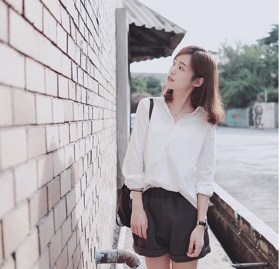 黑白穿搭　夏天